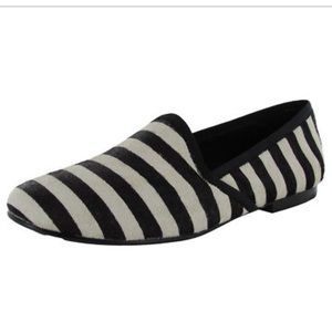 Gentle Souls | Zebra Stripe Pony Skin Flats